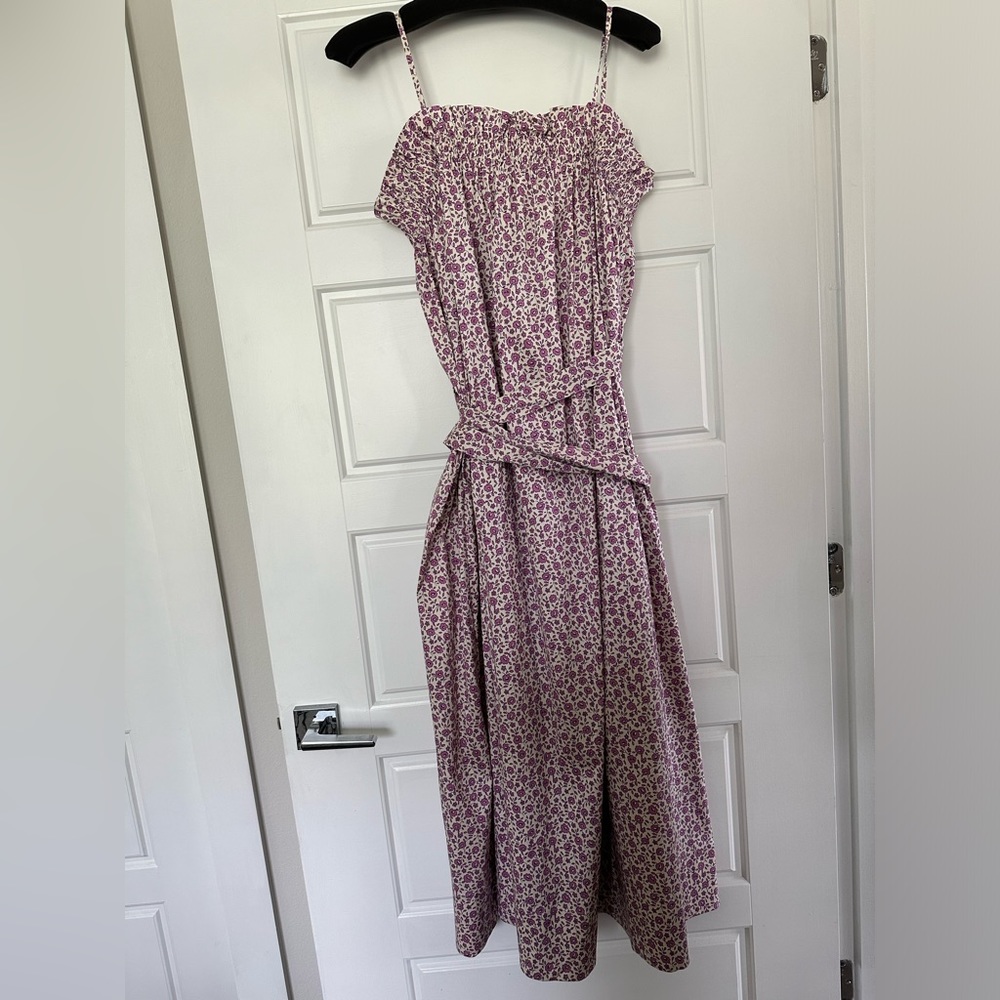 Size 10 Pink Tonal Ditsy Tory Burch dress